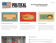 Tablet Screenshot of politicalradioads.com